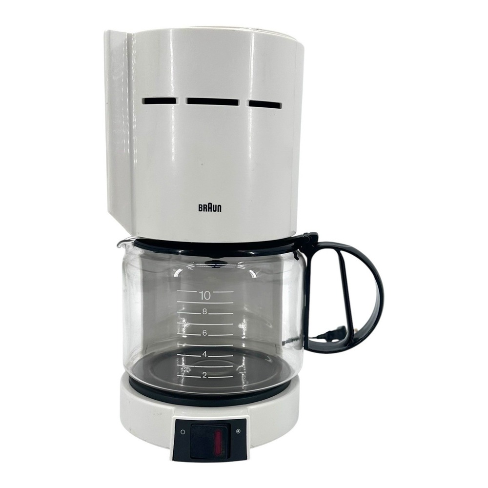 Vintage Braun Aromaster Coffee Maker Type 4085 White 10 Cup Tested Works